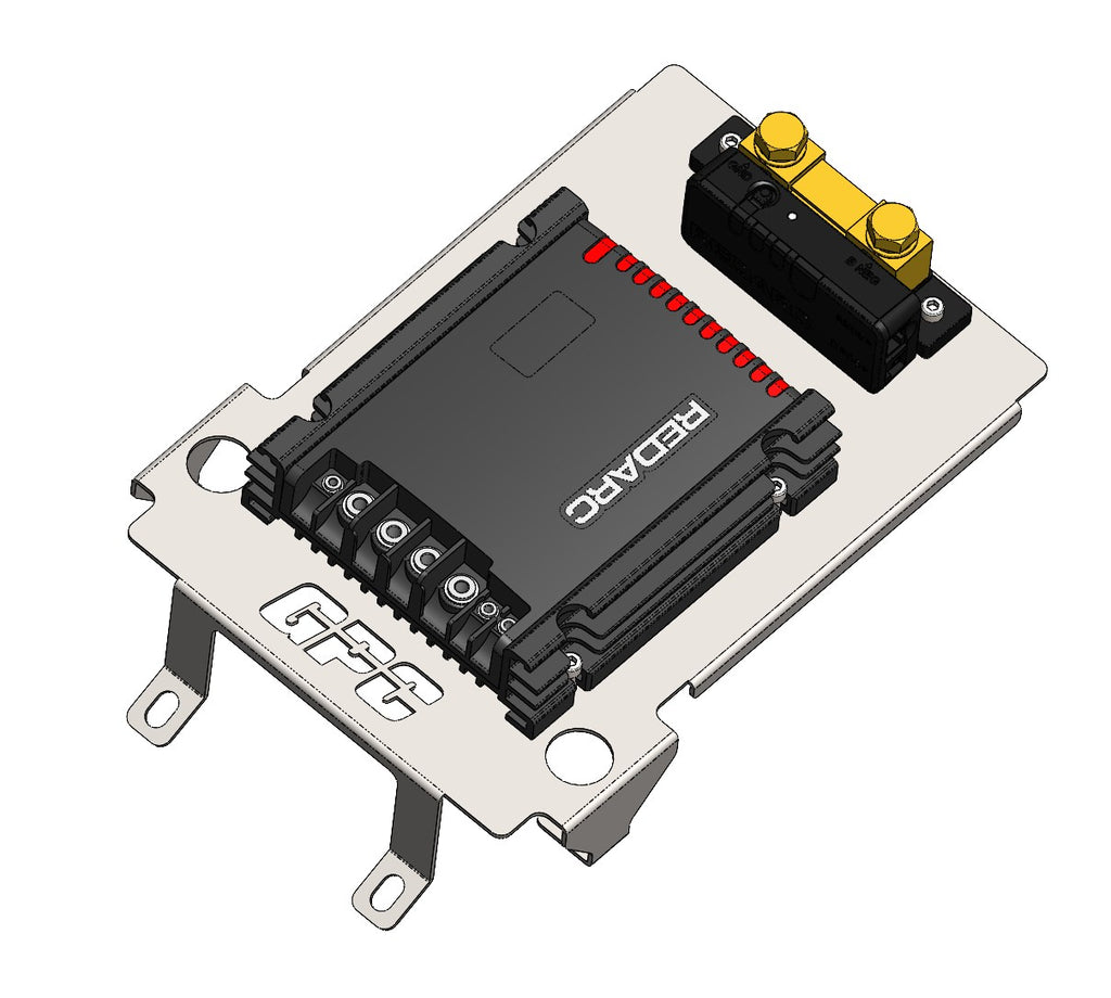 GPC Offroad - REDARC Alpha 50 Montageplatte für Ineos Grenadier (Ersatz des org. Ladegerätes)
