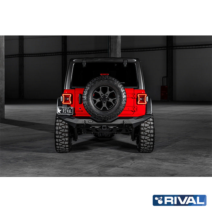 RIVAL4x4 aluminum rear bumper for Jeep Wrangler JL, Gladiator