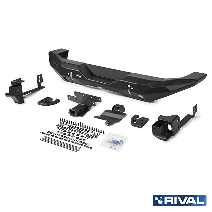 RIVAL4x4 aluminum rear bumper for Jeep Wrangler JL, Gladiator