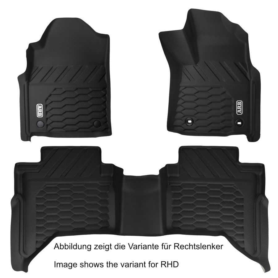 ARB floor mat Toyota Hilux (from 2015) Double Cab, front and rear, LHD