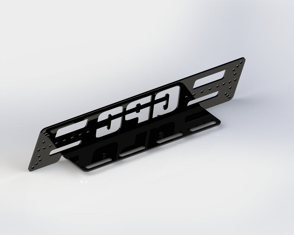 GPC Offroad - License Plate Mount - Universal for Roof Platform (Rhino-Rack, ARB, Frontrunner, etc.)