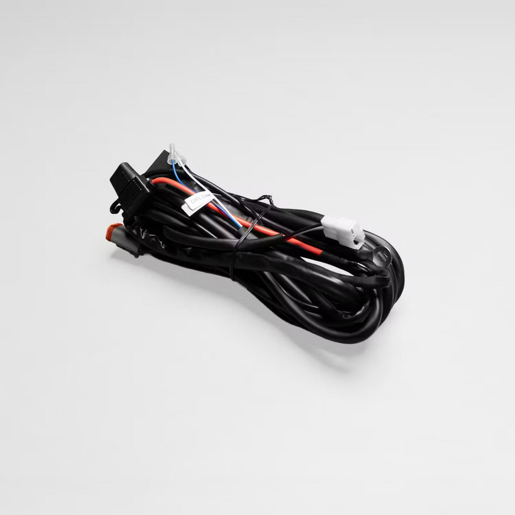 STEDI Plug and Play DT-4 high beam wiring harness - 2 connectors, 1 relay