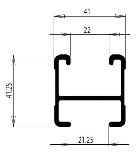RHINO-RACK™ cross member HEAVY DUTY, black