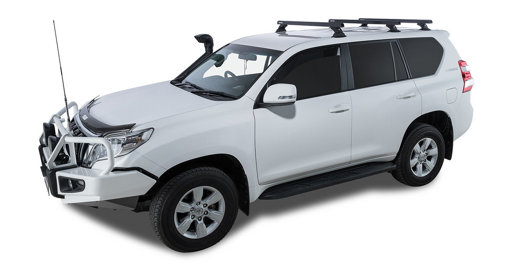 Toyota Landcruiser J150 (Prado) RHINO-RACK™ HD-Querträger 1250mm (3) INKL. RCP23-BK+RCH6