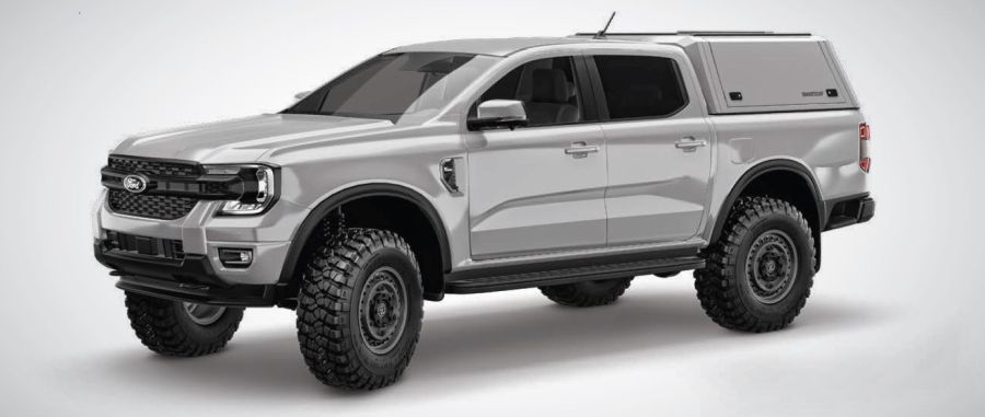 RSI EVO Commercial stainless steel hardtop - Ford Ranger DoKa (P703 from 2023-)