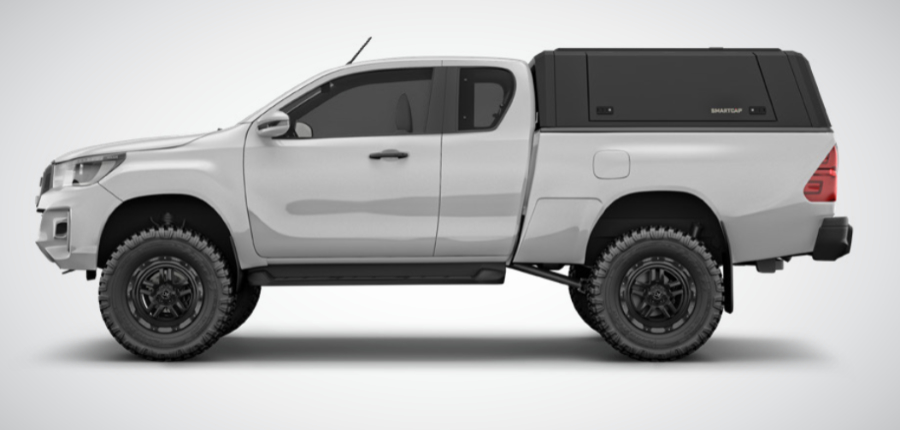 RSI EVO Commercial Stainless Steel Hardtop - Toyota Hilux ExCap (2015-) - Black Matt
