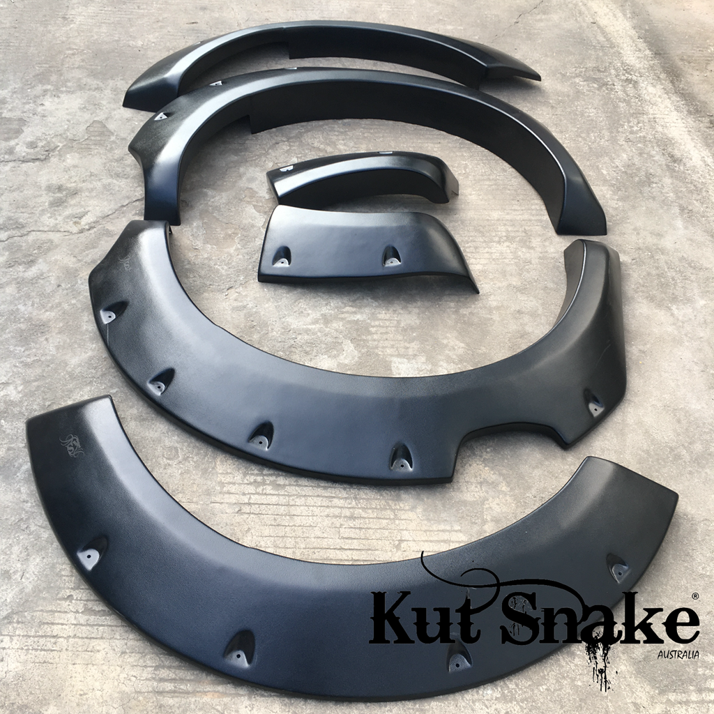 Kut Snake fender flares Ford Ranger PX4 Sport XL XLS XLT “Monster”- 75 mm