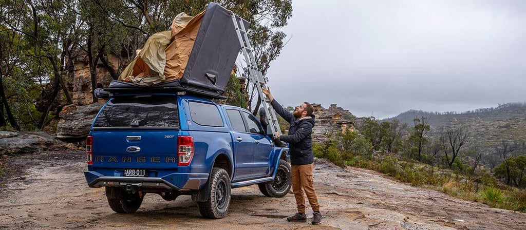 ARB roof tent "Flinders" 2400 x 1400 mm, including removable ladder