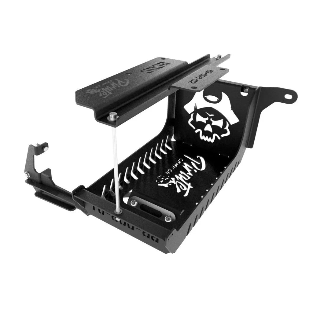 Doppelbatterie-Halter (inkl. Halter für REDARC BCDC) für Ford Ranger & VW Amarok (ab 2022+) - Pirate CAMP CO.