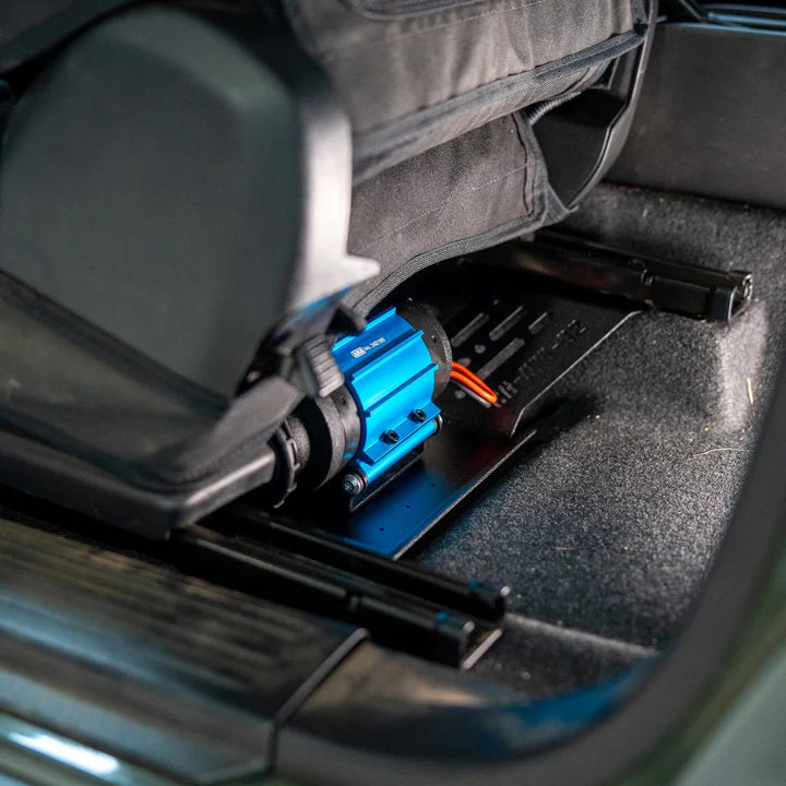 Compressor & Fire Extinguisher Holder (Under Seat) for Suzuki Jimny JB74 - Pirate CAMP CO.