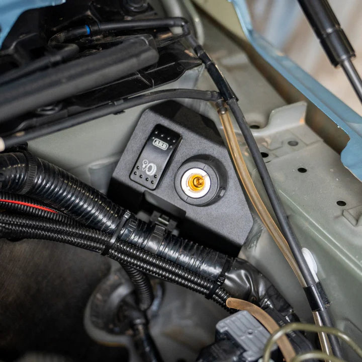 Compressor & Fire Extinguisher Holder (Under Seat) for Suzuki Jimny JB74 - Pirate CAMP CO.