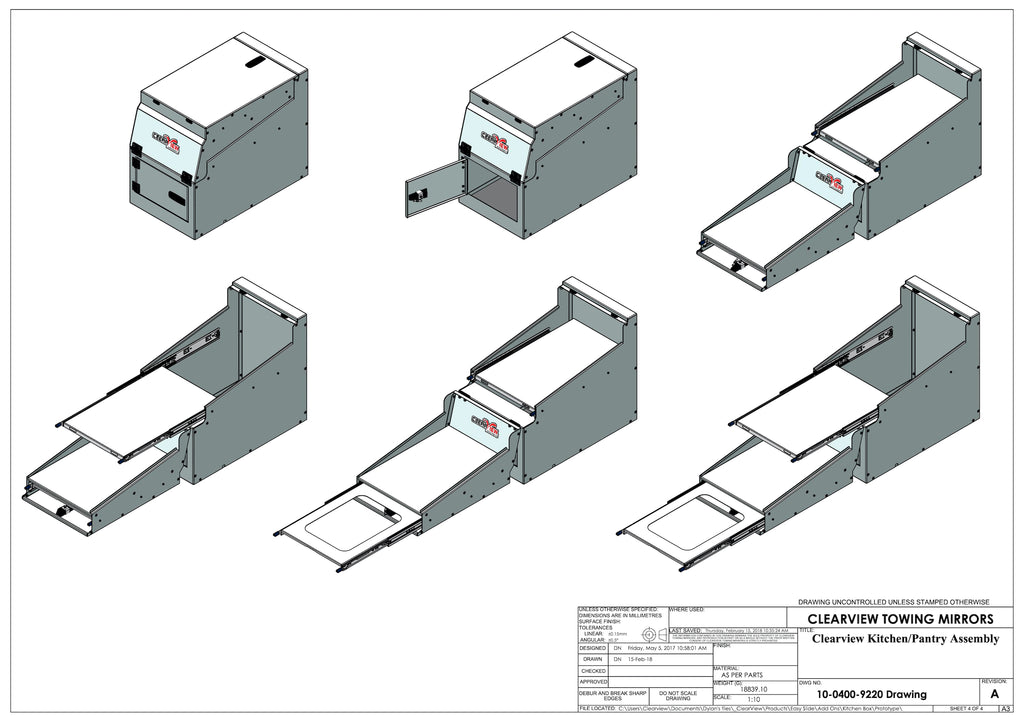 Clearview Kitchen Pantry - Foldable Kitchen