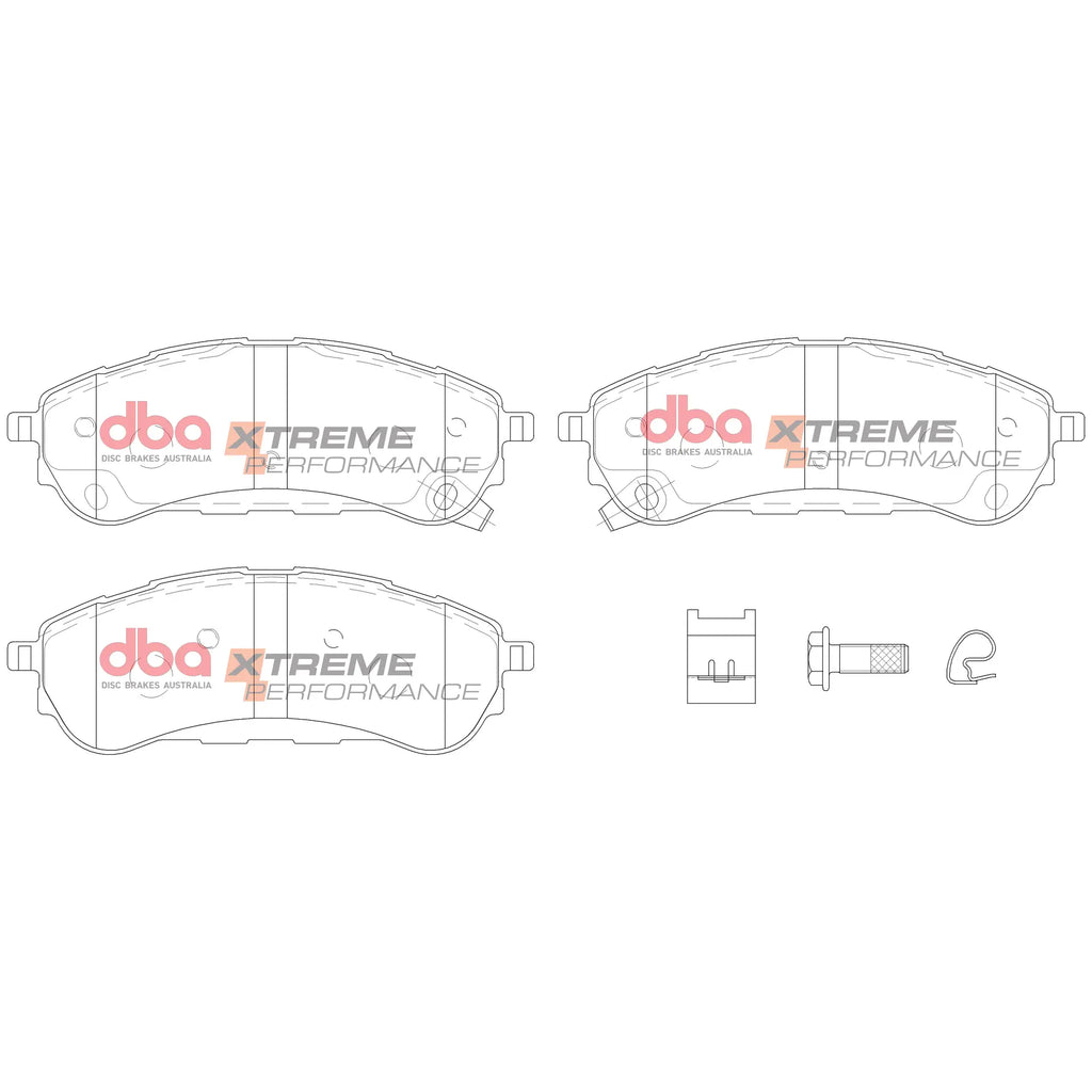 Ford Ranger Raptor 2.0 TDCI (2019-2022) - Rear Brake Disc Kit - 4000 Series T3 Slotted & Xtreme Performance Brake Pads (2xDBA43109S + DB15016XP)