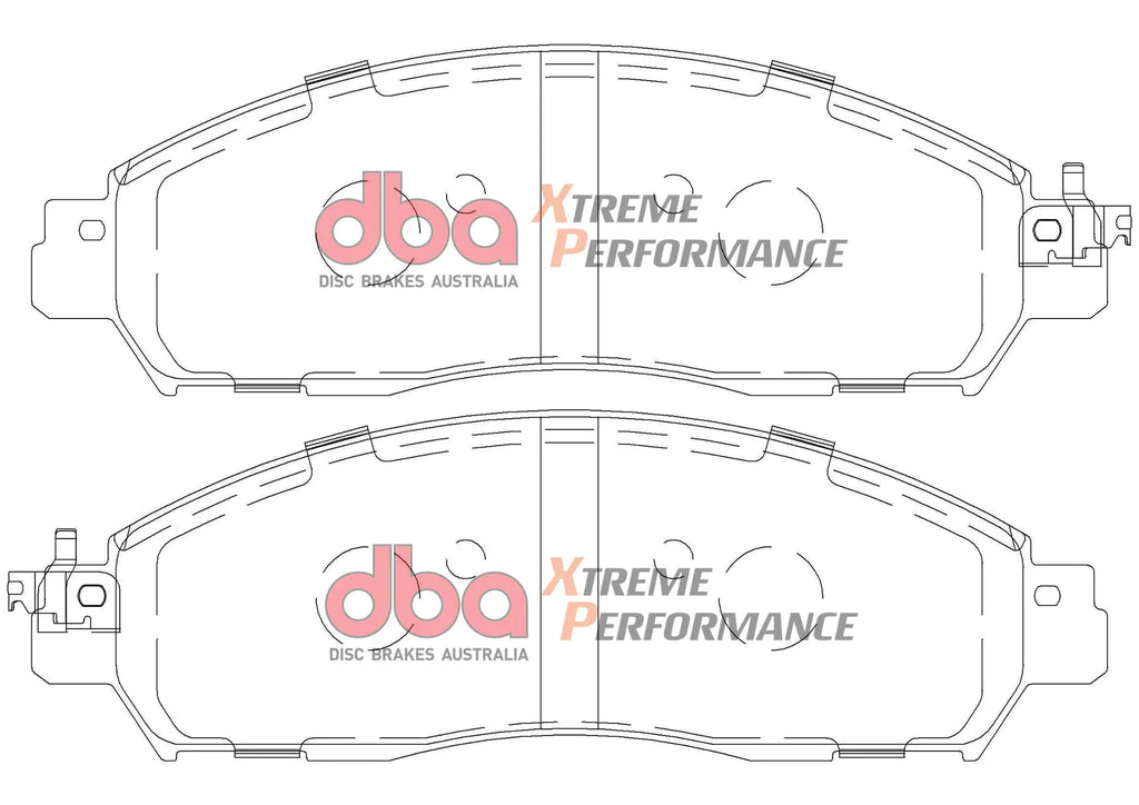 DBA Performance Brakes - Nissan Navara D23 2.3TD & 2.3TwinTD (2014-2019) - Xtreme Performance Brake Pads (Front)