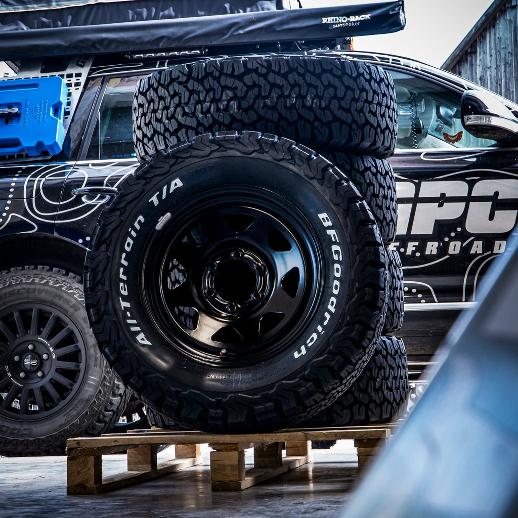 Savings bundle - 5x Dotz Dakar 17" incl. BFGoodrich & APEX valves - Toyota Hilux N25, Landcruiser J12, Ford Ranger 2AW