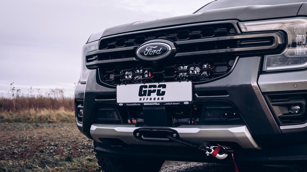 Cable winch carrier for Ford Ranger & VW Amarok (from 2023-)