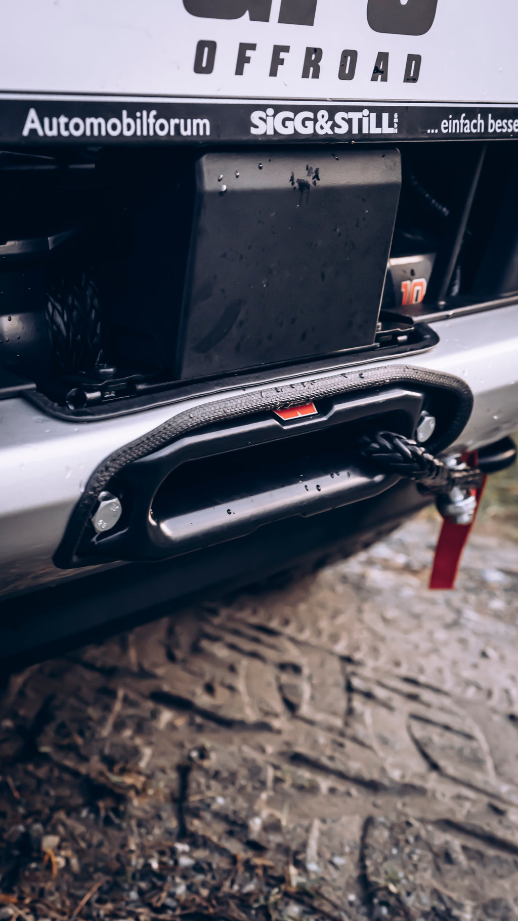 Cable winch carrier for Ford Ranger & VW Amarok (from 2023-)