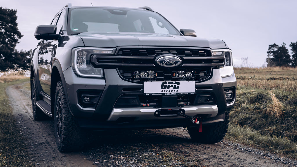 Cable winch carrier for Ford Ranger & VW Amarok (from 2023-)