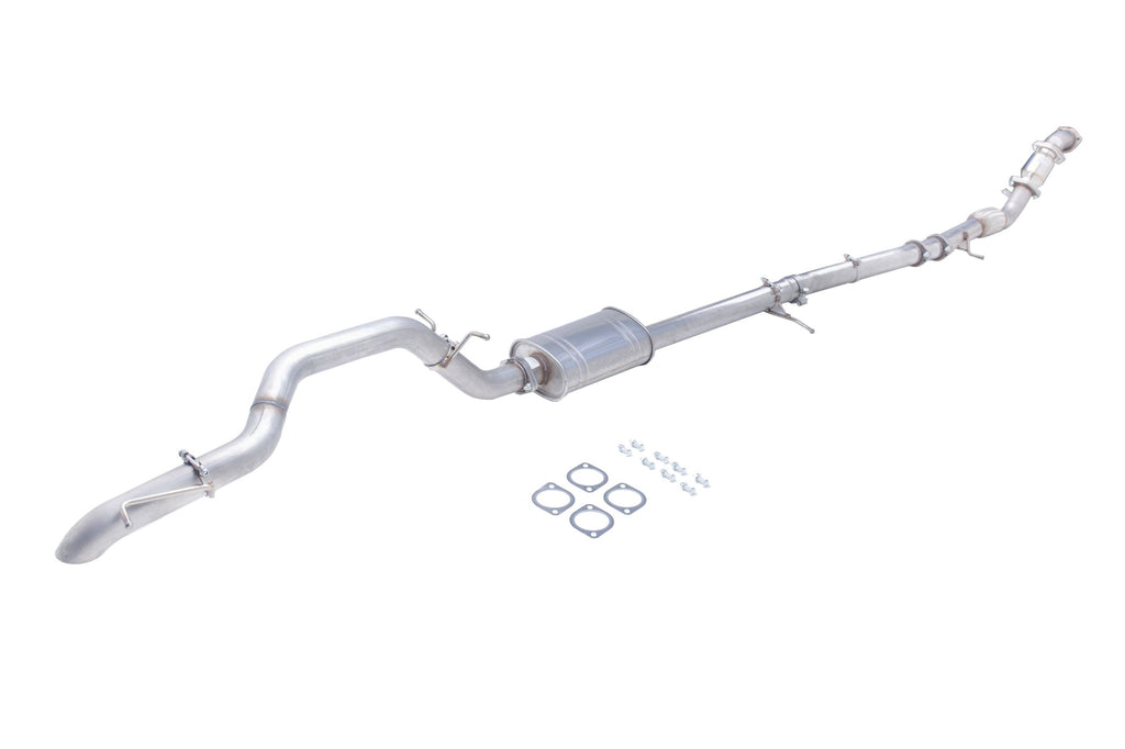 3" Turbo-Back System, mit High-Flow-Kat, 409 Edelstahl (nur für den Einsatz auf der Rennstrecke und im Gelände)