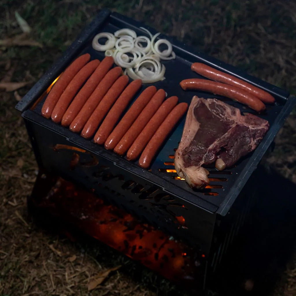 The ultimate foldable BBQ fire pit - Pirate CAMP CO.