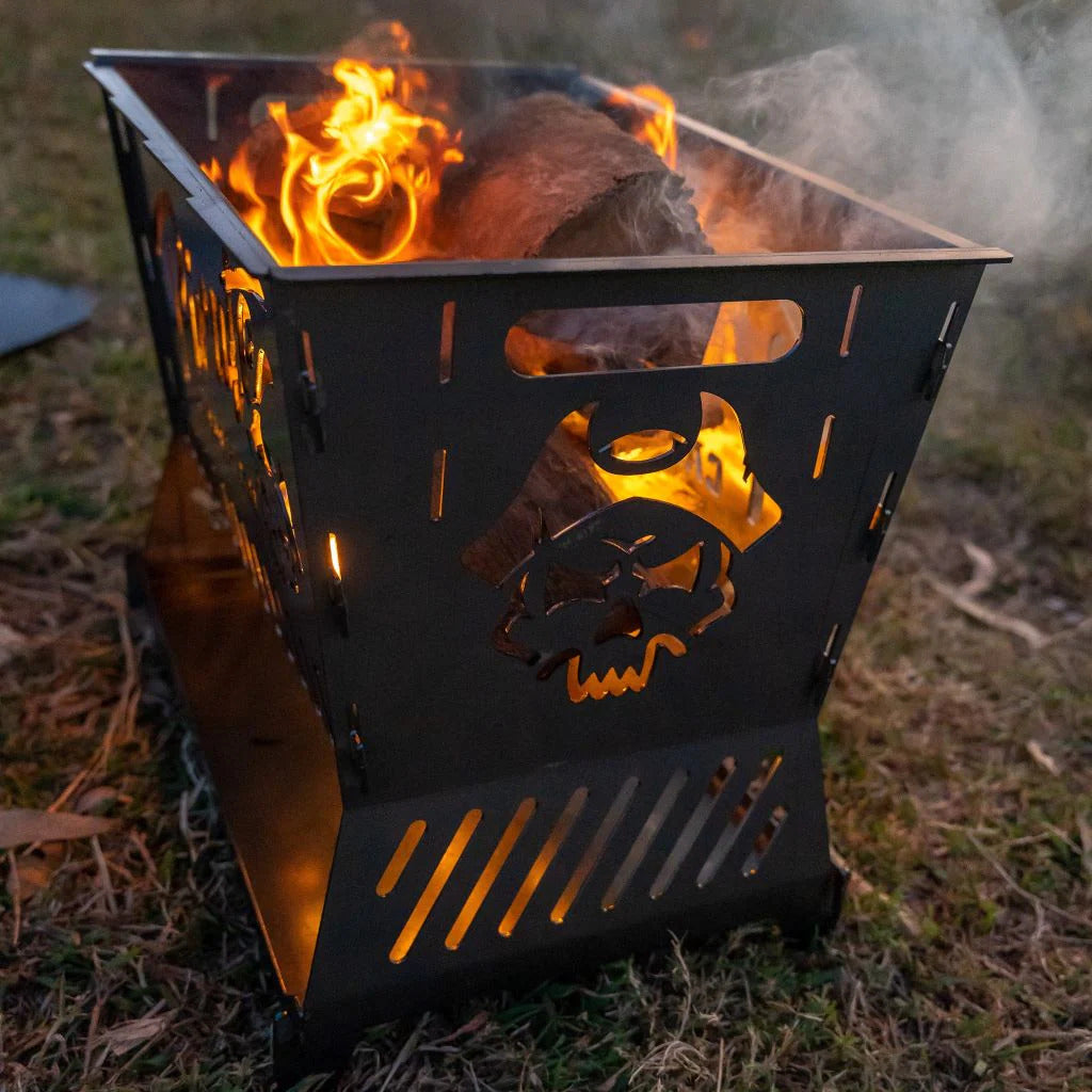 The ultimate foldable BBQ fire pit - Pirate CAMP CO.