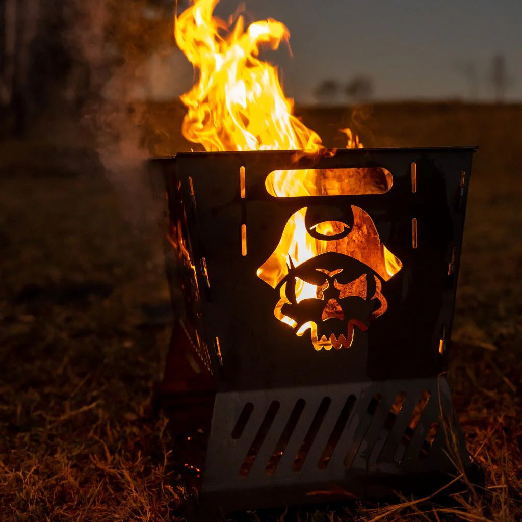 The ultimate foldable BBQ fire pit - Pirate CAMP CO.
