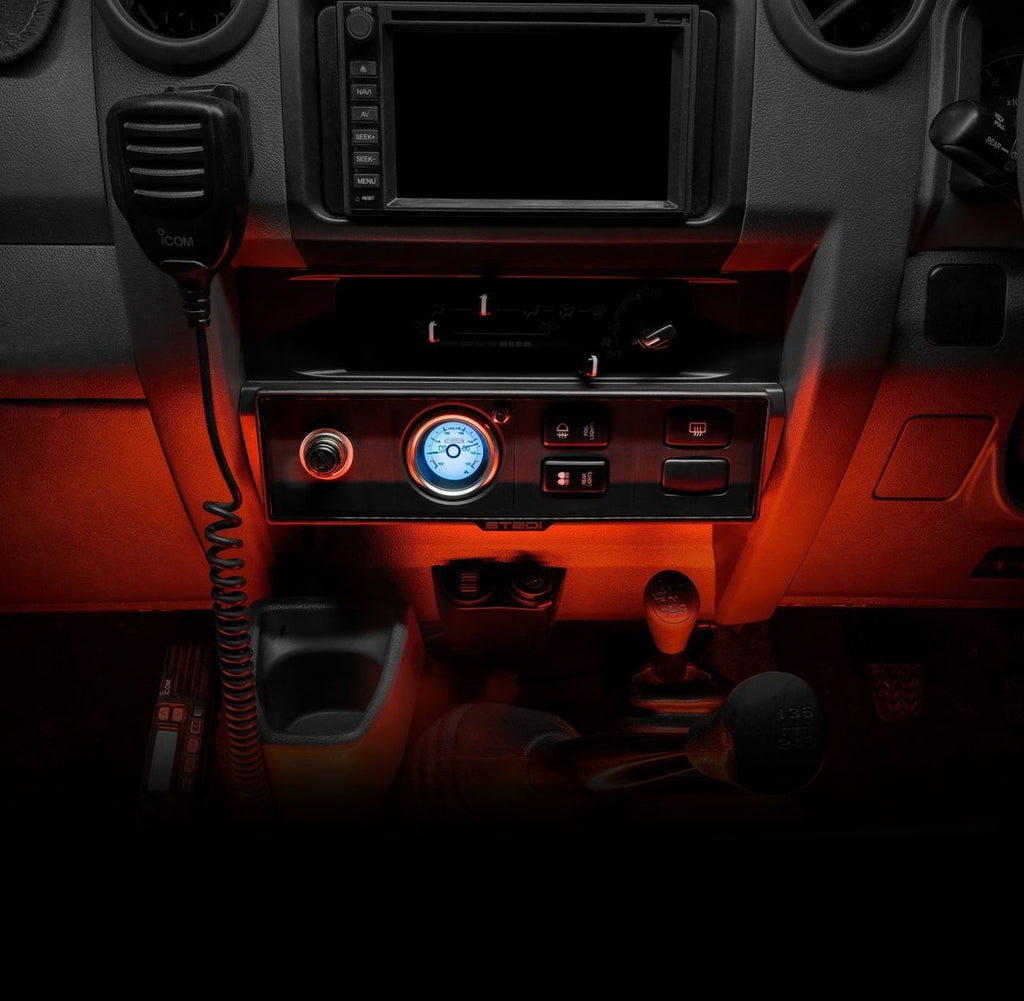 STEDI Modular Switch Panel - Toyota Landcruiser 70 Series - Center Console (Basic Unit)