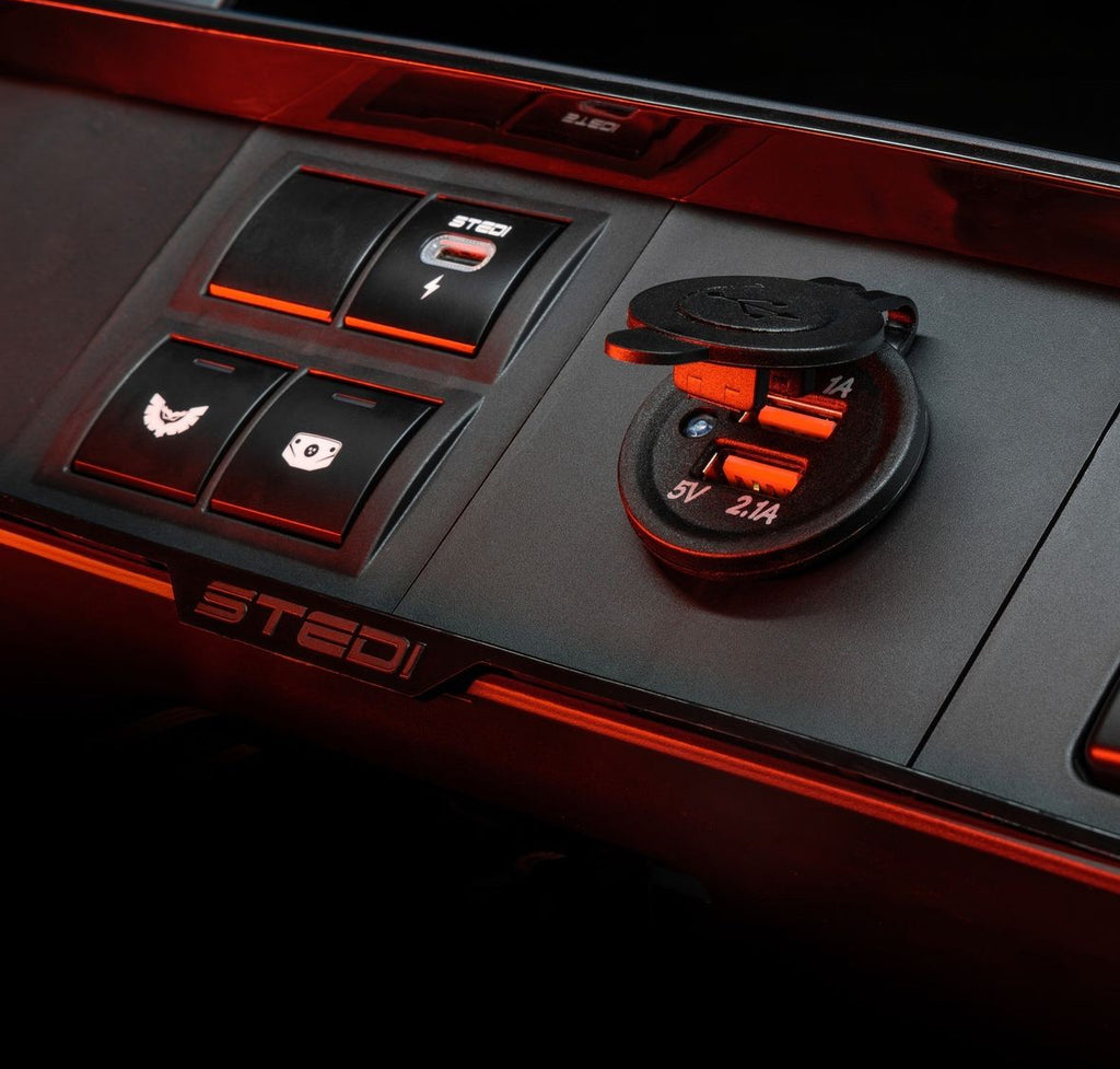 STEDI Modular Switch Panel - Toyota Landcruiser 70 Series - Center Console (Basic Unit)