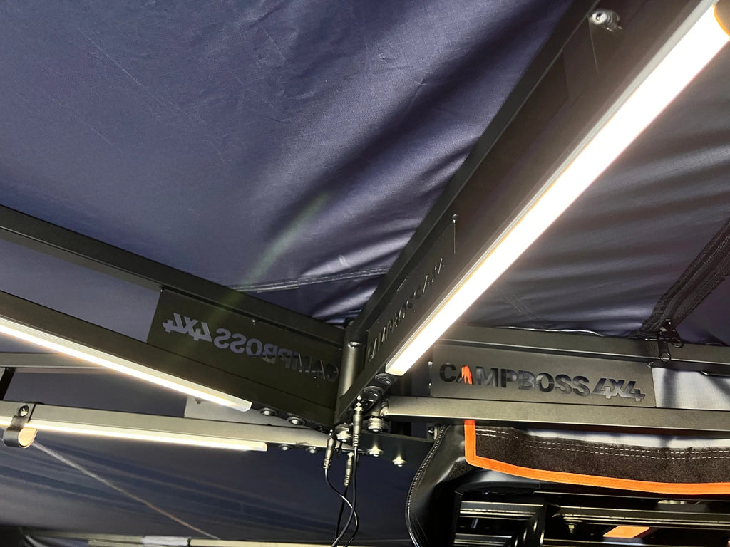 CampBoss BOSS SHADOW 270XL awning with tent entrance