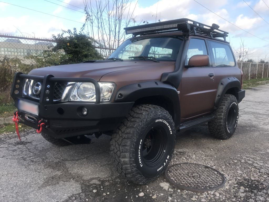 Kut Snake fender flares Nissan Patrol Y61 - 70 mm width - 2 Door