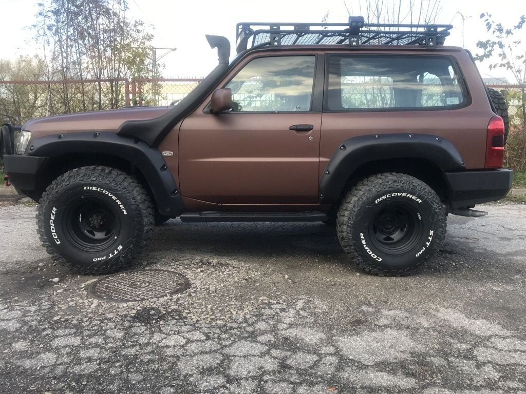 Kut Snake fender flares Nissan Patrol Y61 - 70 mm width - 2 Door