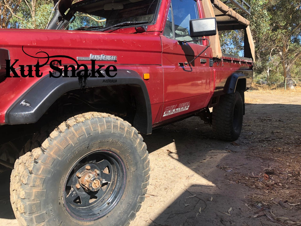 Kut Snake fender flares Toyota Landcruiser 79/75 Series SingleCap (up to 2007) - 50 mm width