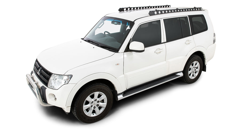 RHINO-RACK™ Backbone for Mitsubishi Pajero V80, from 02/07 (long wheelbase with original roof rails)