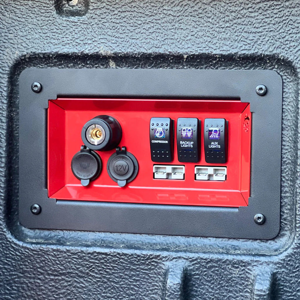 Switch panel for the loading area for Ford Ranger/Raptor (from 2022+) - Pirate CAMP CO.
