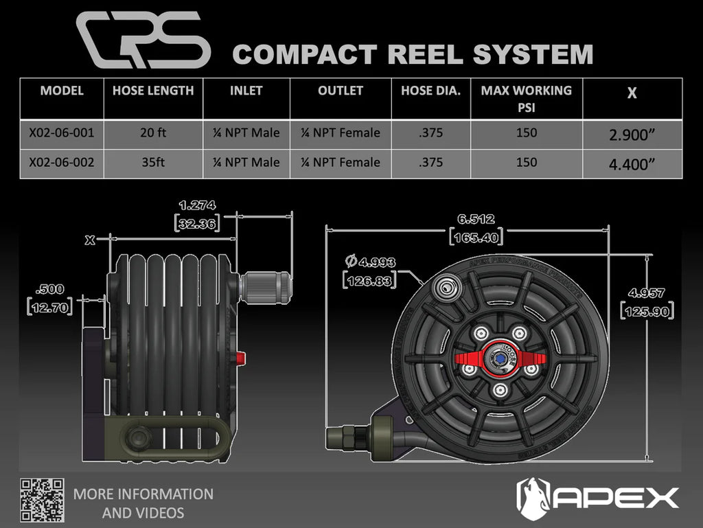 APEX - CRS - Hose reel for tire inflation