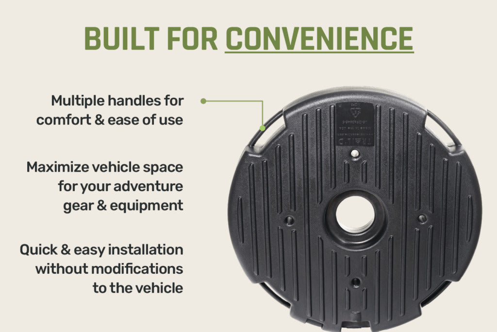 Trail'd 53 liter spare wheel tank - Boondocker