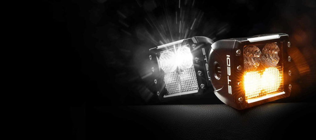 STEDI C4 Black Edition LED Light Cube (Dual Lens, Kalt-&Warmweiß)