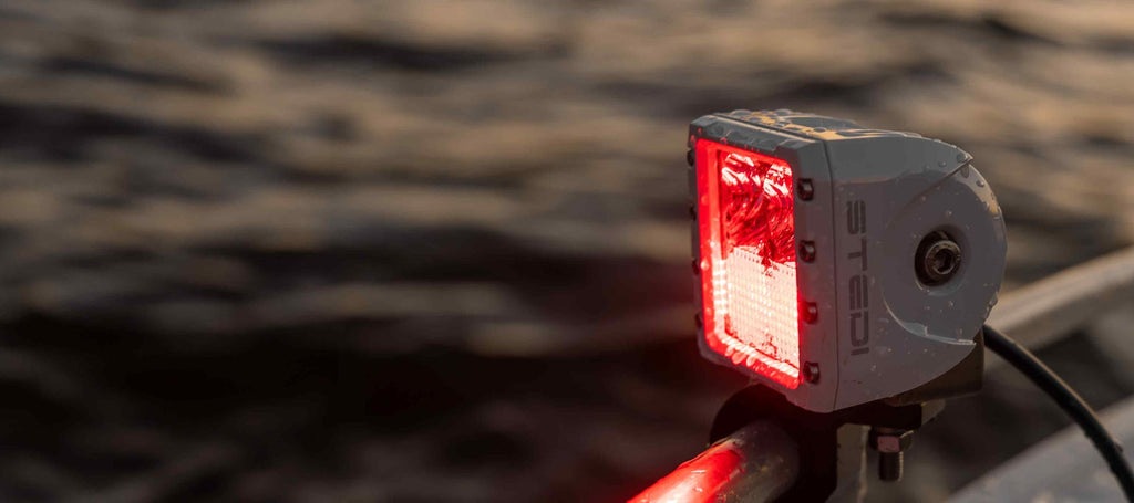 STEDI Marine C4 White Edition LED Light Cube (Red/White Dual Lens)