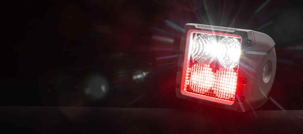 STEDI Marine C4 White Edition LED Light Cube (Red/White Dual Lens)