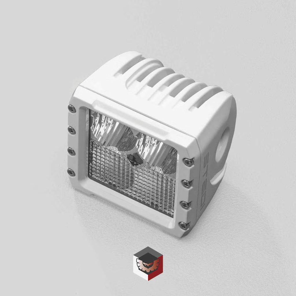 STEDI Marine C4 White Edition LED Light Cube (Red/White Dual Lens)