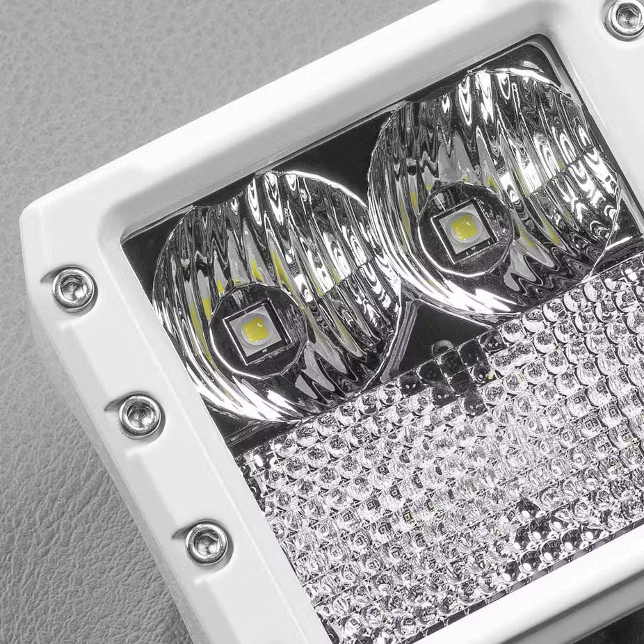 STEDI Marine C4 White Edition LED Light Cube (Red/White Dual Lens)