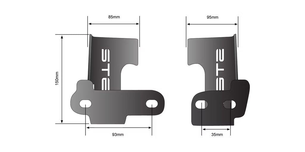 STEDI Toyota Hilux GR SPORT (N80) grille mounting for LED bar