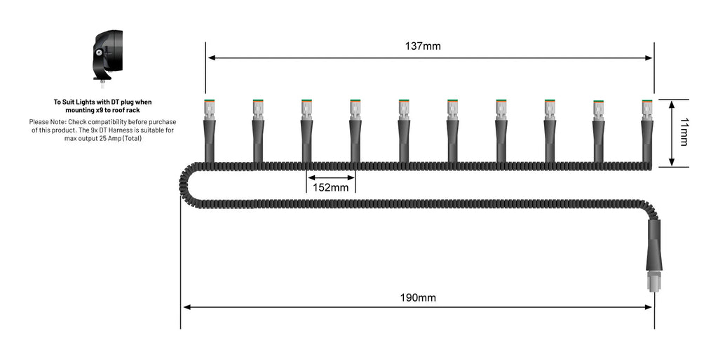 STEDI 9-way - DT connection cable