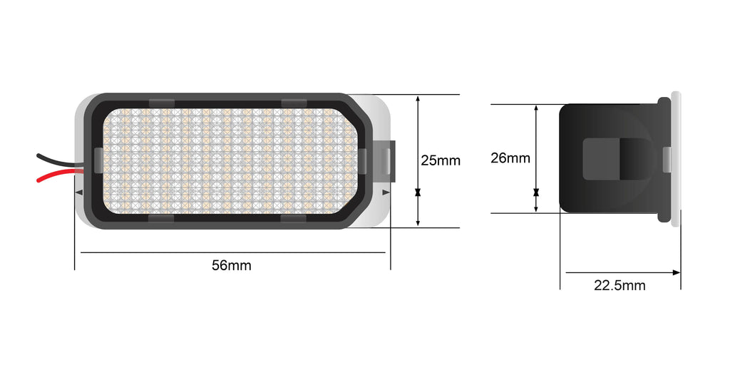 STEDI LED license plate lighting for Ford Ranger