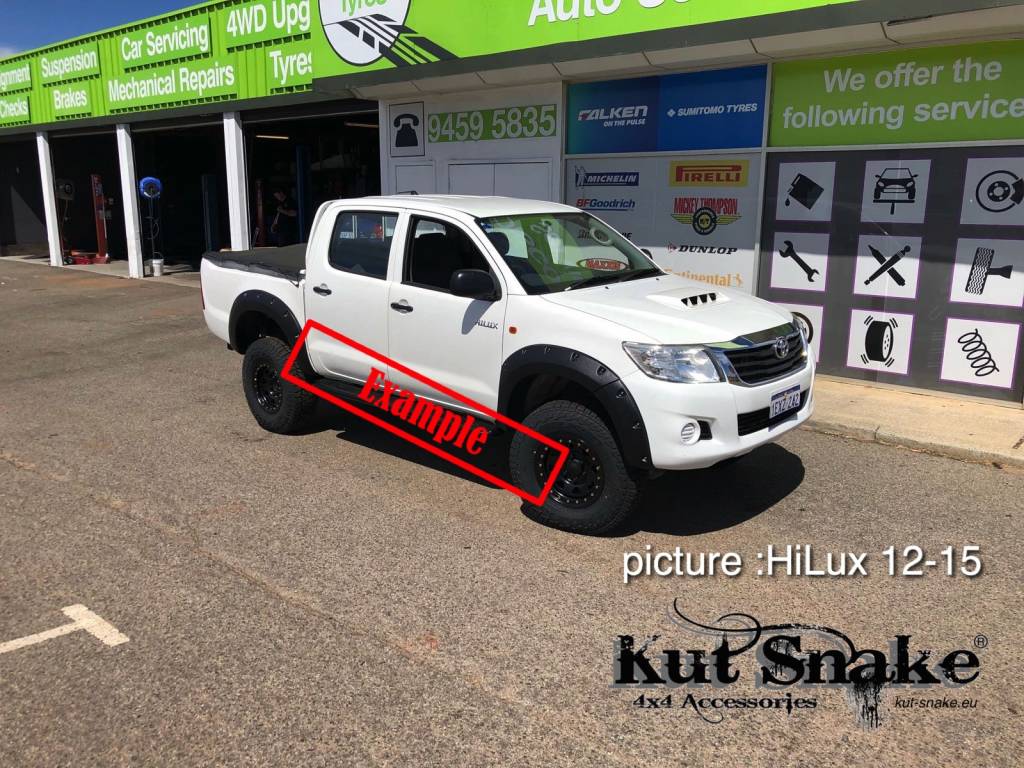Kut Snake fender flares Toyota Hilux pre-facelift standard (from 2005-2012) - 50mm width