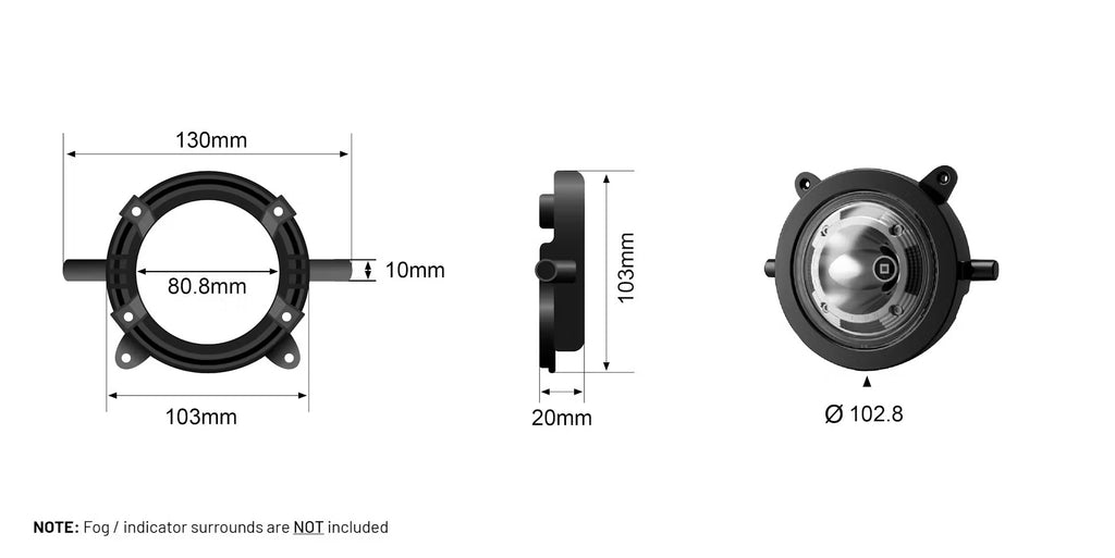 STEDI Boost Integrated Driving Light Nebelscheinwerfer - für ARB Deluxe