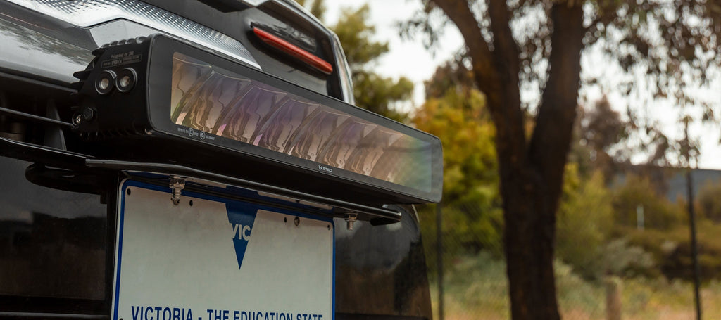 STEDI license plate attachment for light bars