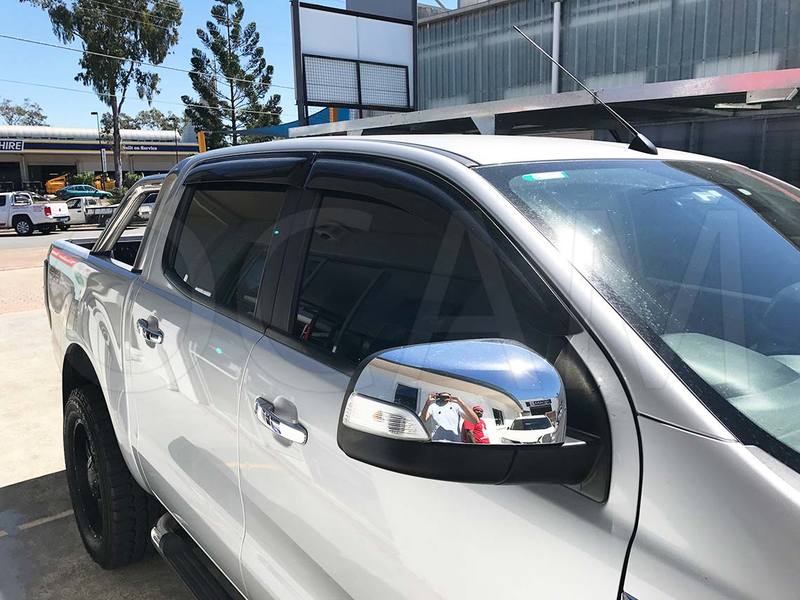 WeatherShields Wind Deflectors for Ford Ranger ExtraCap PX 1/2/3