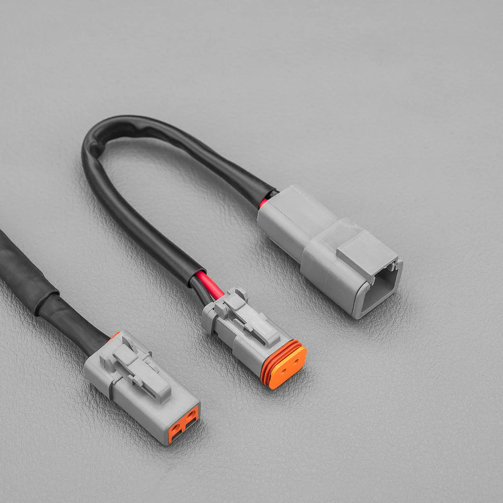 STEDI Plug & Play single high beam wiring harness for DT&DT-P connector connection