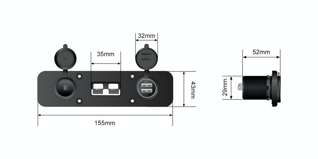 STEDI Anderson Cigarette USB connector